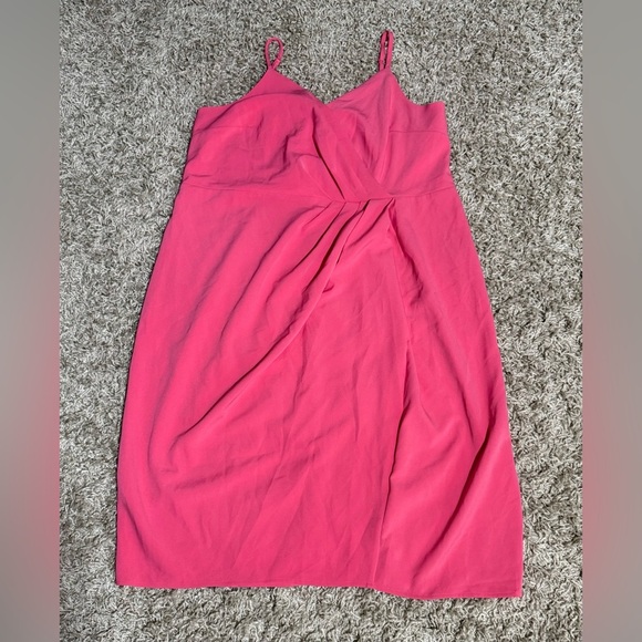 Lane Bryant Pleated Dress, Pink, Size 22 - Picture 4 of 11